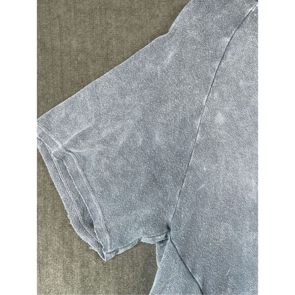 Altar’d State Tiered Tunic Top Womens S Blue Gray Boho Grunge Babydoll Festival - Picture 2 of 9